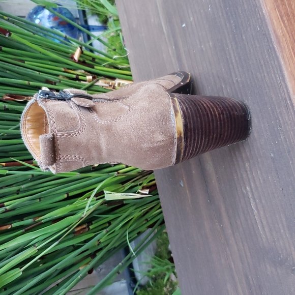 Lucky Brand brown Suede leather ankle boots sz 7.5 - Picture 4 of 11
